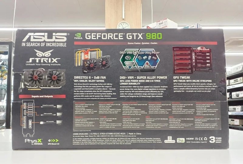 ASUS Grafikkarte STRIX-GTX980-DC2OC-4GD5