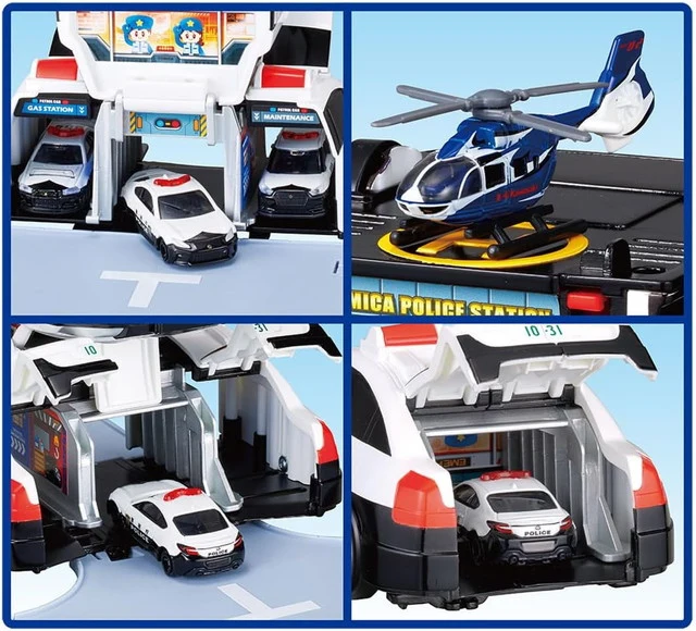 Tomica World Tomica Vehicle Town Verwandlungs-Streifenwagen (mit Tomica)