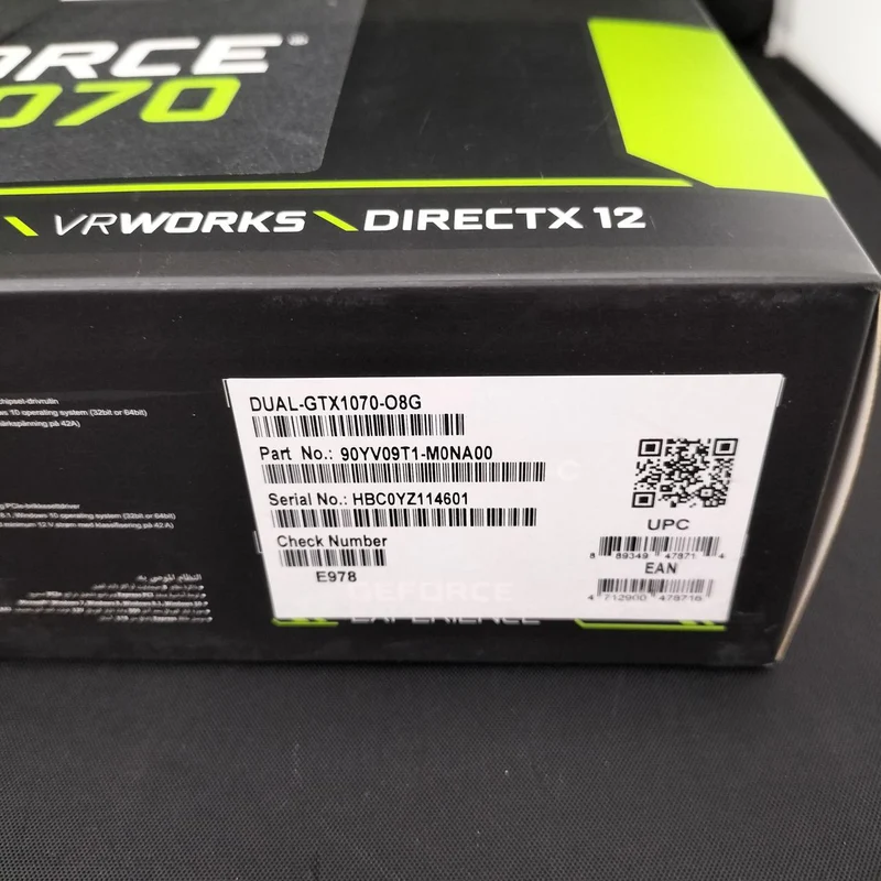 ASUS PCI-EXPRESS Bus-kompatible NVIDIA-Grafikkarte DUAL-GTX1070-08G