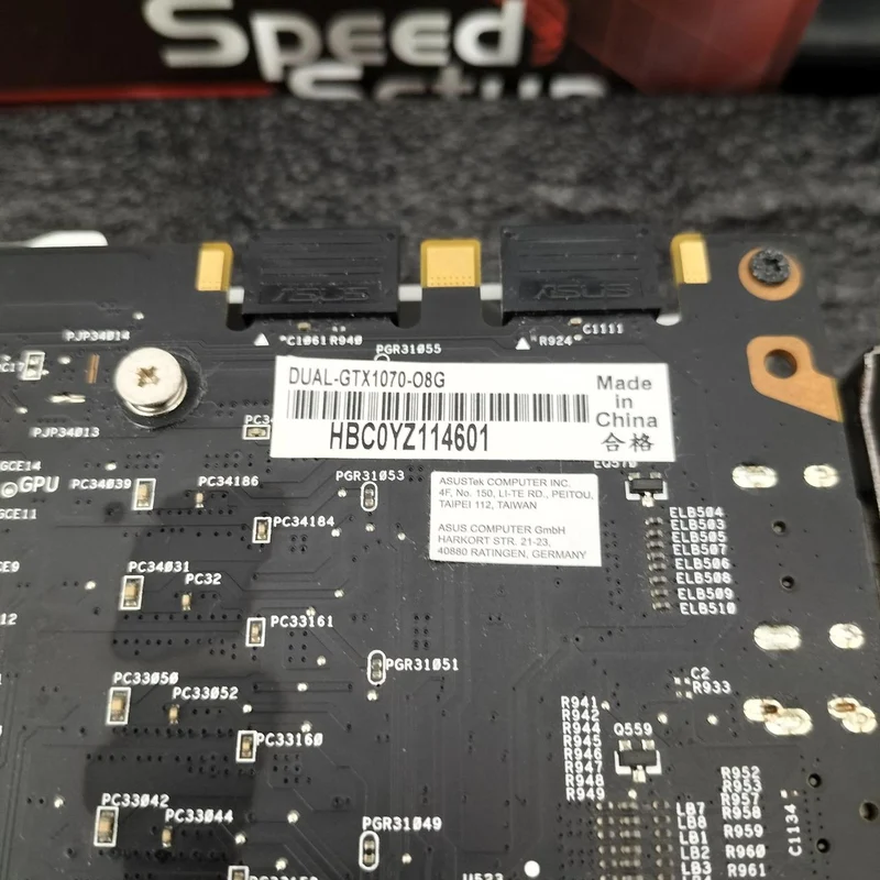 ASUS PCI-EXPRESS Bus-kompatible NVIDIA-Grafikkarte DUAL-GTX1070-08G