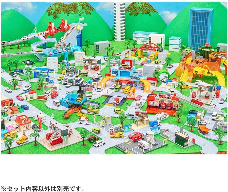 Tomica World Tomica Vehicle Town Großer, verwandelbarer Doppeldeckerbus Rotary (mit Tomica)