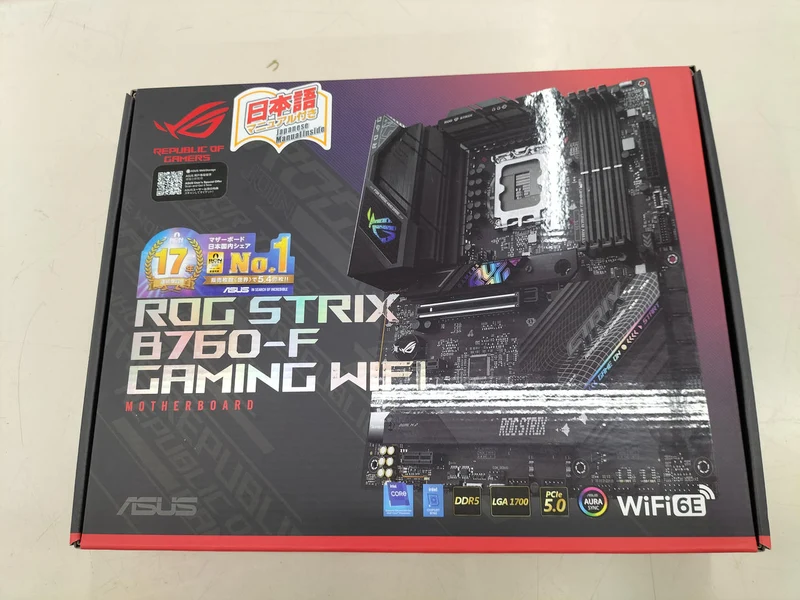 ASUS *Gummipad ×1 fehlt Mainboard ROG STRIX B760-F