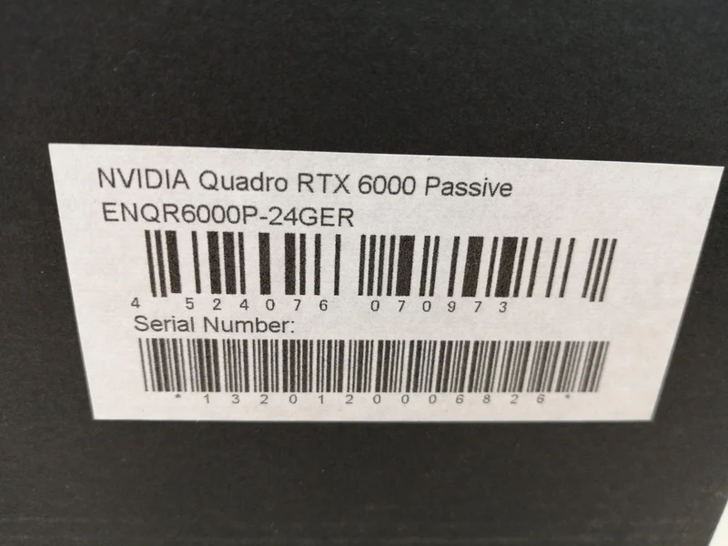 NVIDIA QUADRO RTX 6000/EQR6000P-24GEB QUADRO RTX 6000/EQR6000P-24GEB