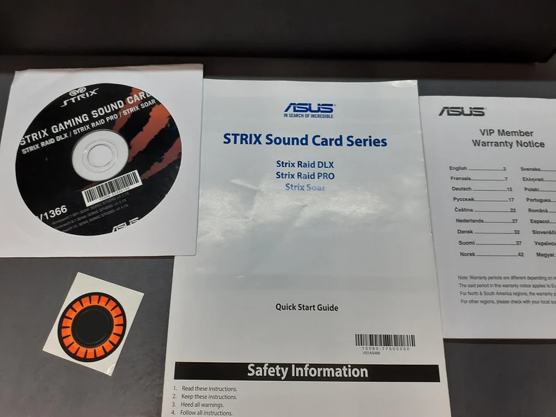 ASUS Soundkarte: STRIX RAID DLX