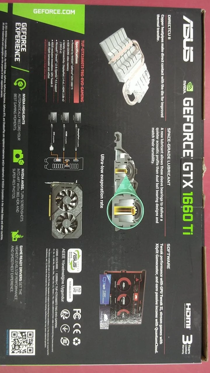 ASUS Grafikkarte: TUG-GTX1660TI