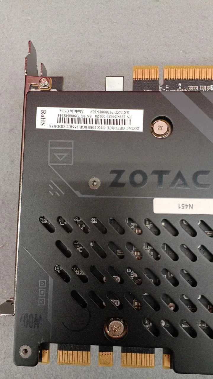 ZOTAC-Grafikkarte: GEFORCE GTX 1080 8GB 256BIT