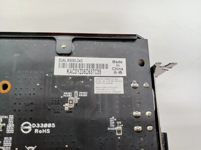 ASUS Grafikkarte DUAL-RX580-O4G
