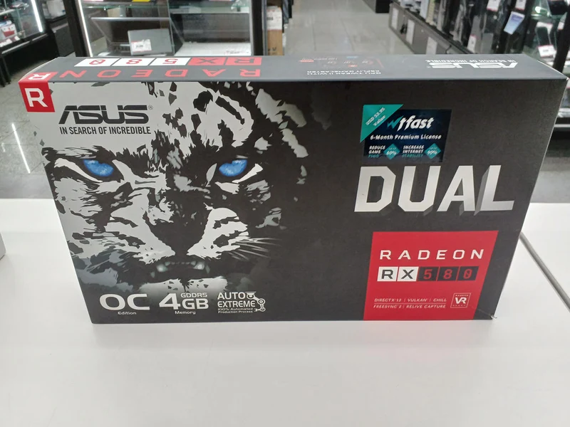 ASUS Grafikkarte DUAL-RX580-O4G