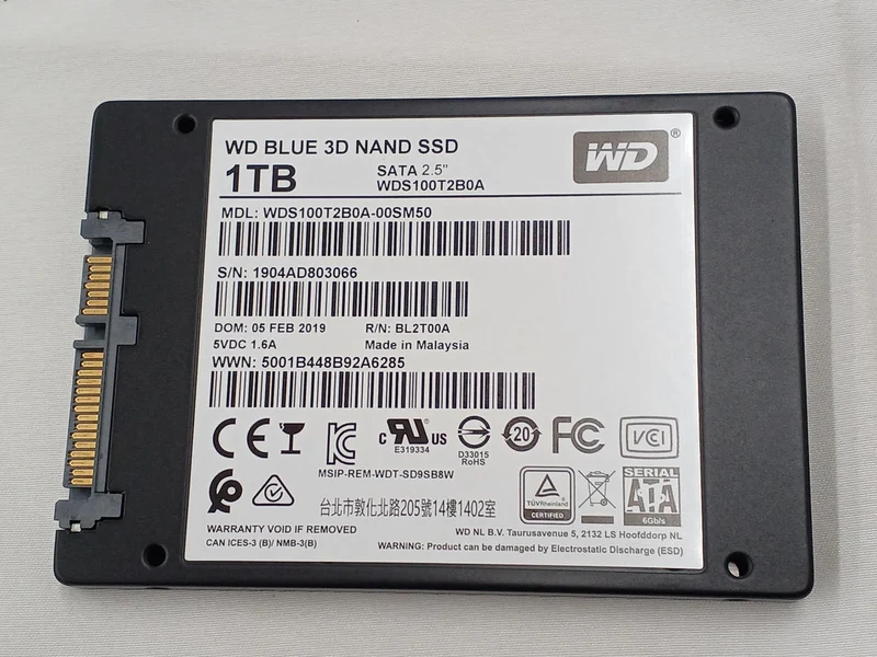 WESTERN DIGITAL SATA SSD 1TB WDS100T2B0A-00SM50