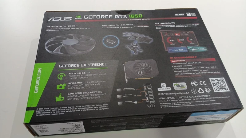 ASUS GTX1650 PH-GTX1650-O4GD6-P