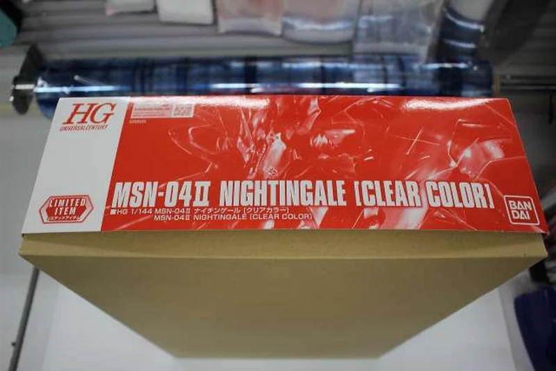 BANDAI Plastikmodell HG 1/144 Nightingale, durchsichtig