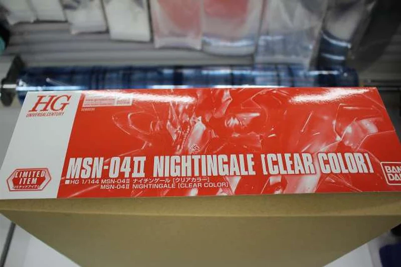 BANDAI Plastikmodell HG 1/144 Nightingale, durchsichtig