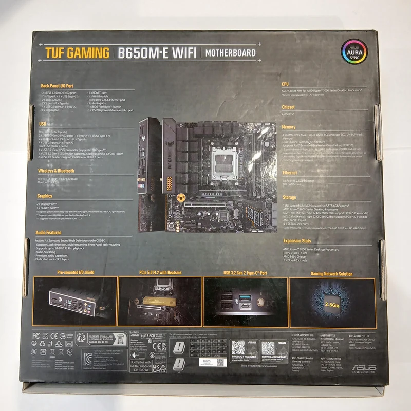ASUS Motherboard B650M-E WIFI