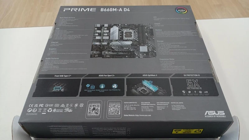 ASUS Motherboard PRIME B660M-A D4