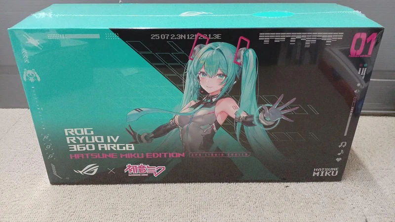 ASUS Simple Water-Cooled CPU Cooler ROG RYUO IV. 360ARGB HATSUNE MIKU