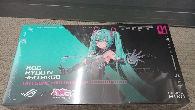 ASUS Simple Water-Cooled CPU Cooler ROG RYUO IV. 360ARGB HATSUNE MIKU