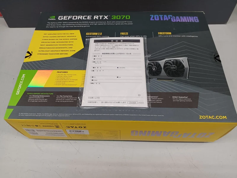 ZOTAC Grafikkarte RTX3070 TWIN EDGE 8 GB