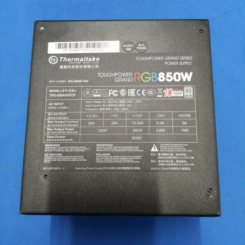 [SCHROTT] THAMALTAKE Netzteil TPC-850AH3FCP