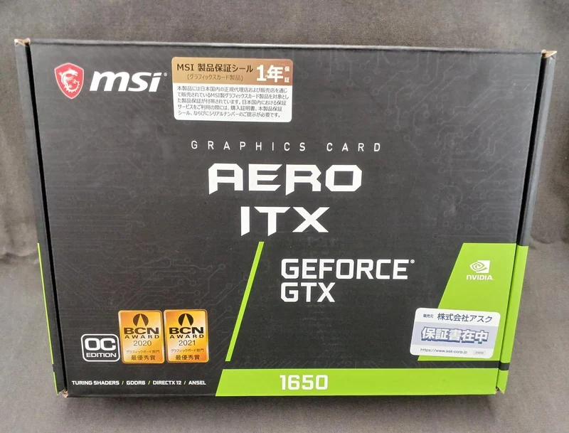 NVIDIA Grafikkarte GTX1650 D6 AERO ITX J OC