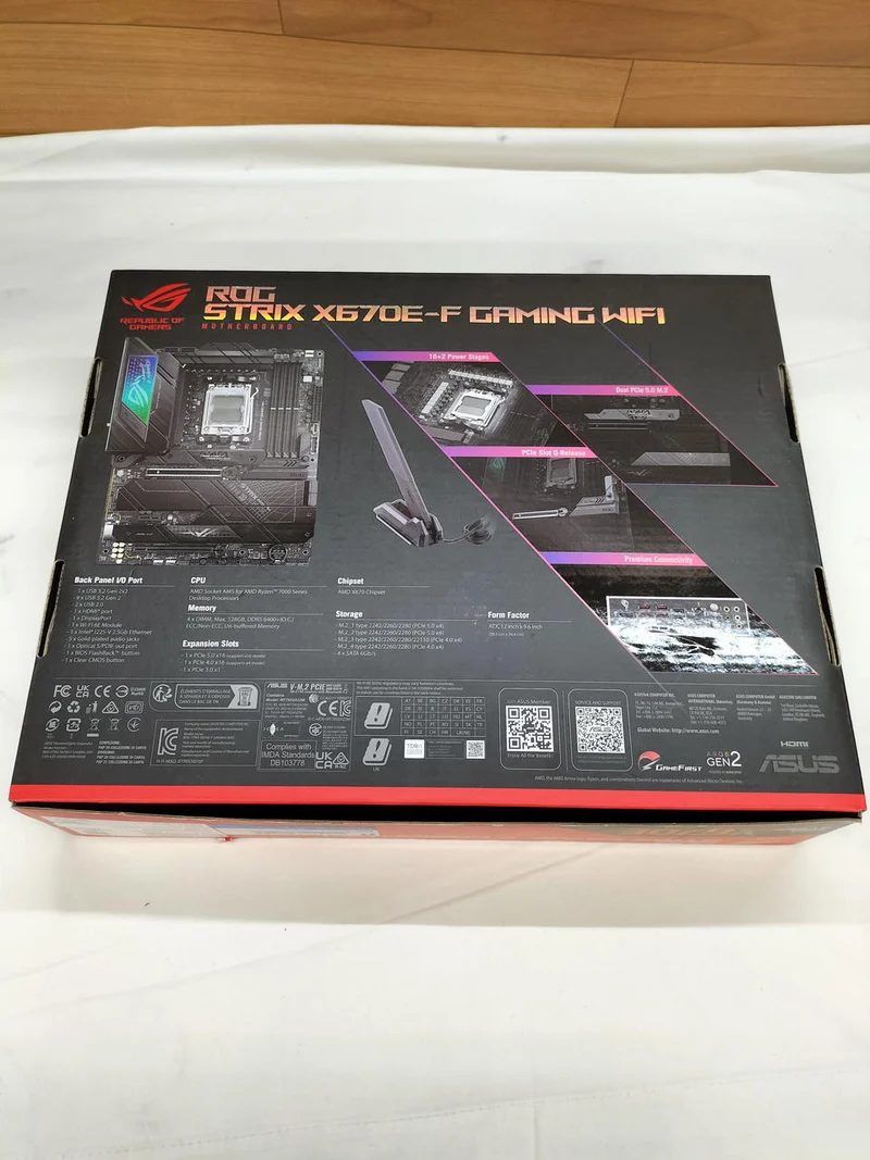 ASUS AMD-kompatibles Mainboard ROG STRIX X670E-F