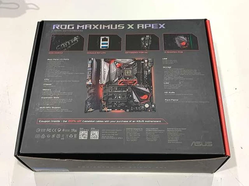 ASUS Intel-kompatibles Motherboard ROG MAXIMUS X APEX