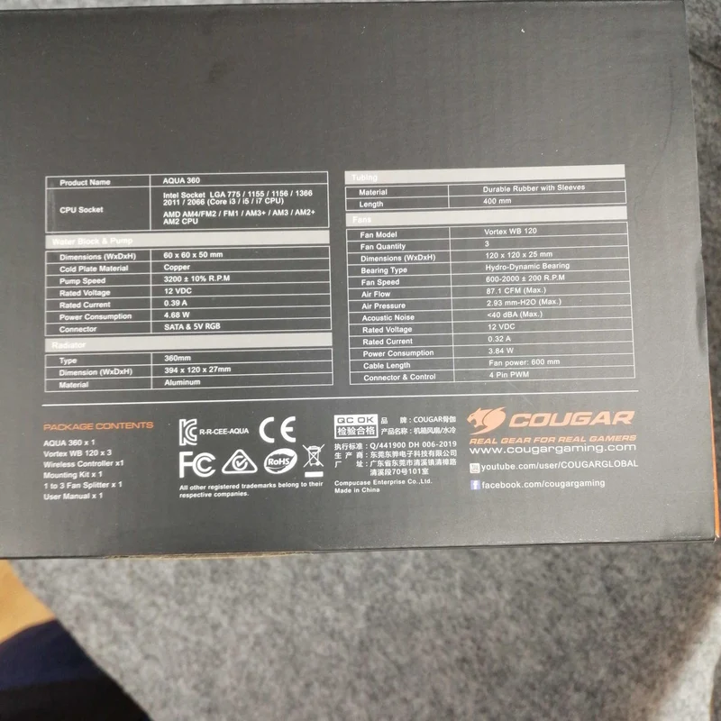COUGAR CGR-AQUA 360 AQUA360