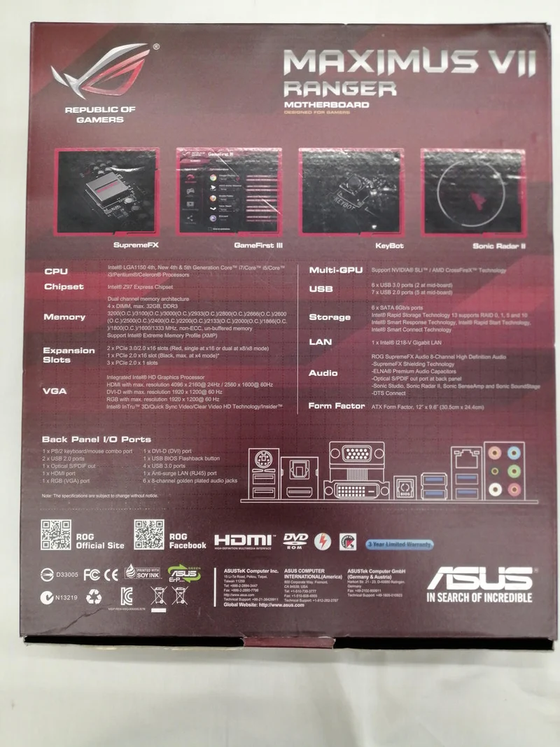 [SCHROTT] ASUS Motherboard MAXIMUS VIII RANGER