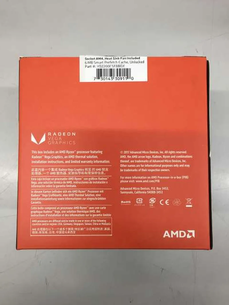 AMD CPU RYZEN3 2200G