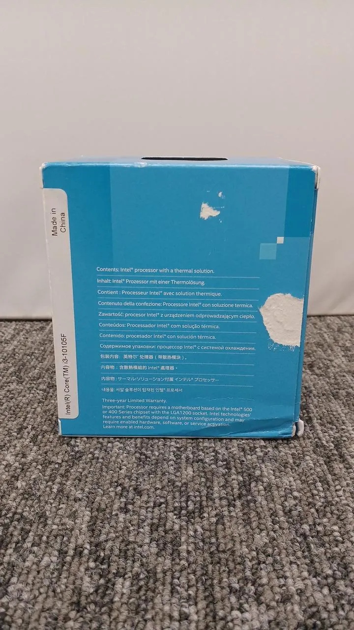 Intel CPU Intel Core i3-10105F – 3.70 GHz