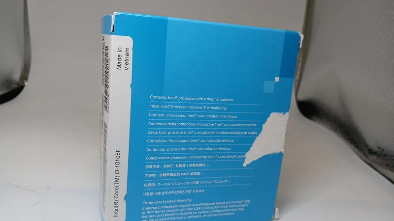 Intel CPU Core i3-10105F/3.7 GHz/6 MB