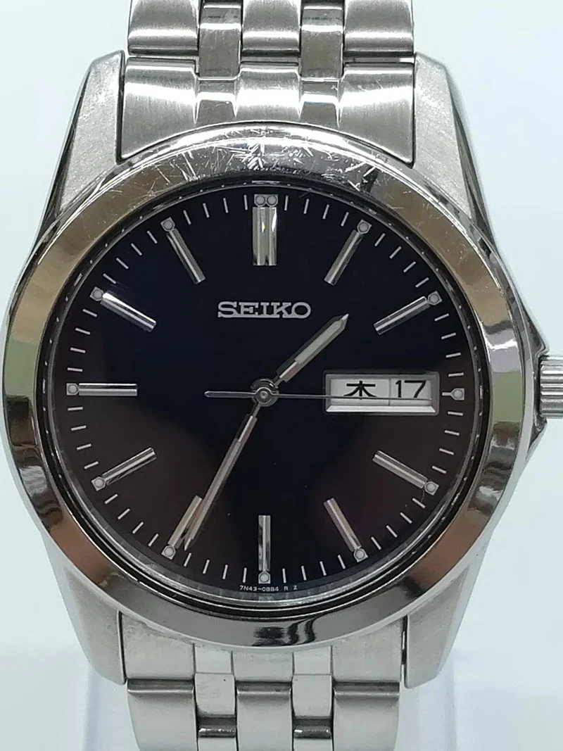SEIKO Quarz-Analog-Armbanduhr 7N43-0AMC