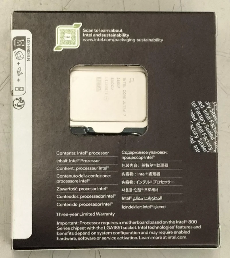 INTEL CORE ULTRA7 265KF CORE ULTRA7 265KF