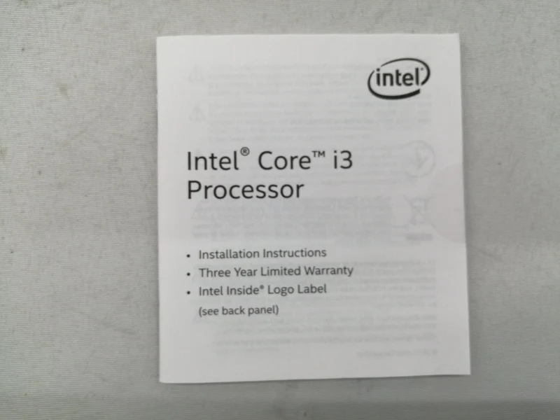 Intel Prozessor Core i3-8100 3.6 GHz
