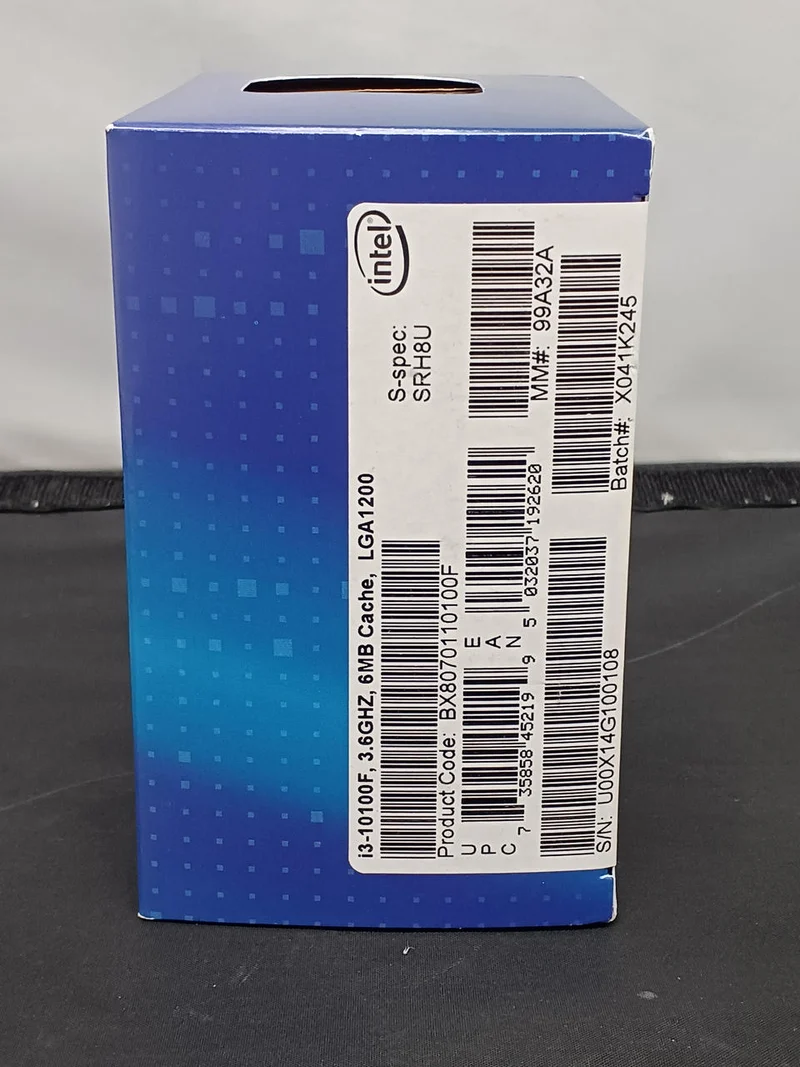 Intel CPU i3-10100F 3.60 GHz