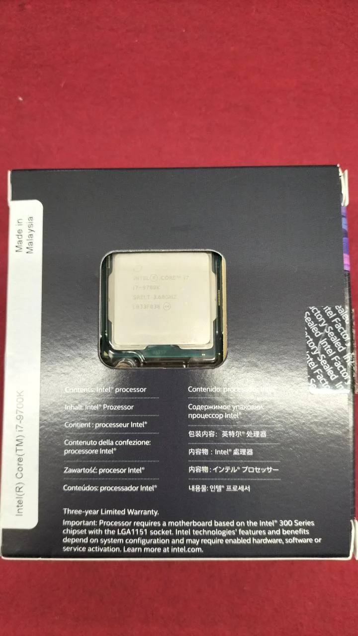 Intel Core i7-9700K CPU