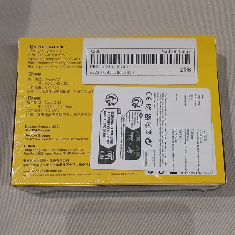 KODAK Externe SSD X200-Serie