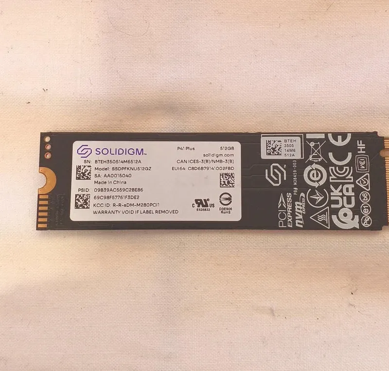SOLIDIGM SSD M.2 512GB SSDPFKNU512GZ