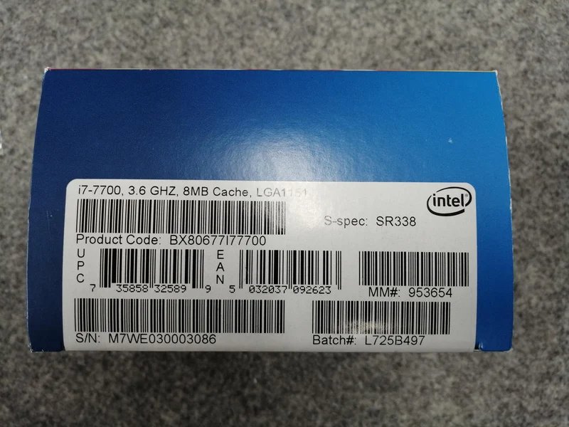 Intel Core i7-7700 CPU