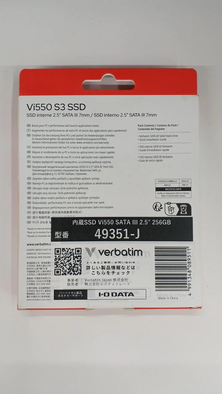 VERBATIM Interne SSD 49351-J [VI550 2.5-Zoll 7MM SATA]
