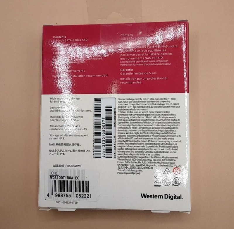 WESTERN DIGITAL 2.5-Zoll-SSD WDS100T1R0A-68A4W0