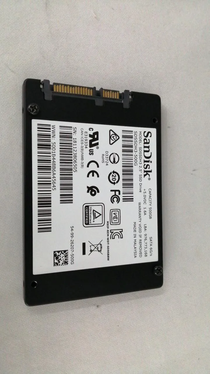 SANDISK 2.5-Zoll SSD 500 GB SDSSDH3-500 GB