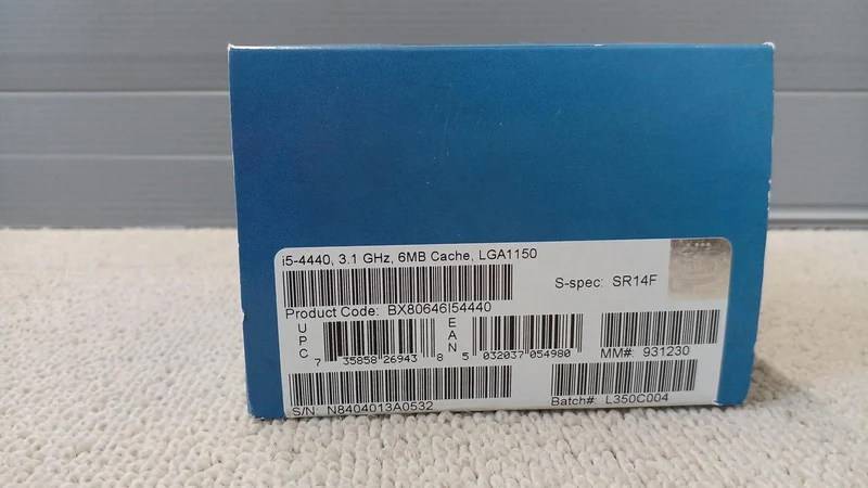 Intel Core i5-4440-3.1 GHz CPU