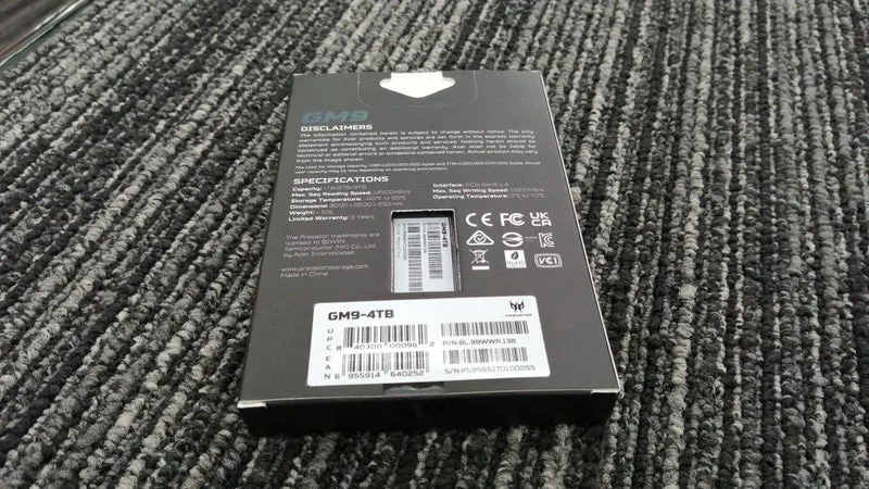 PREDATOR SSD 4 TB GM9-4 TB