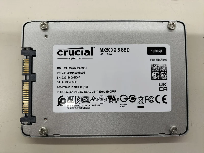 CRUCIAL SSD 1 TB MX500 2.5" SSD