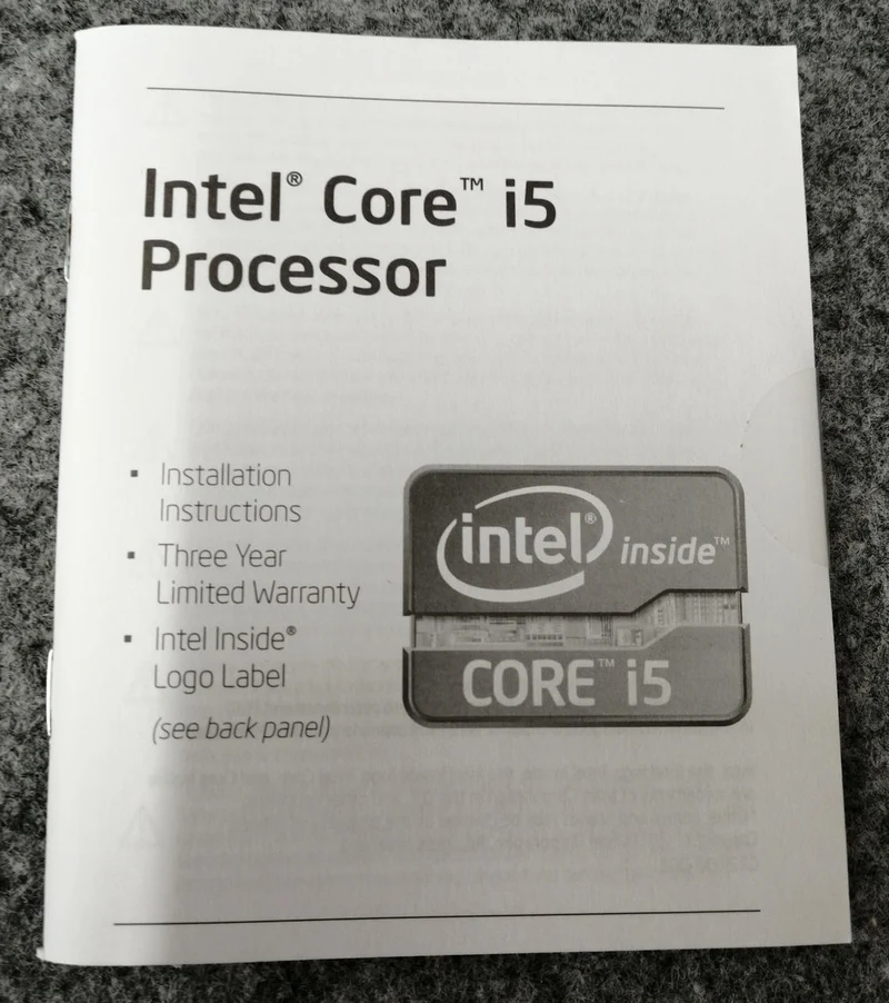 Intel CPU i5-2500K