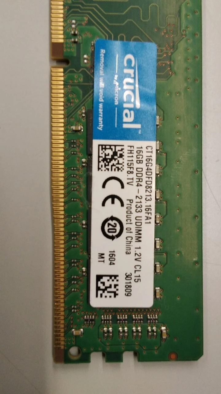 CRUCIAL Arbeitsspeicher DDR4 PC-2133 16 GB
