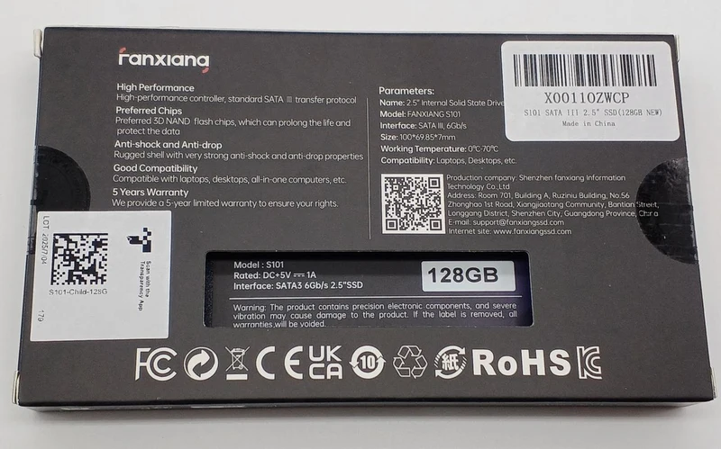 FANXIANG 2.5-Zoll-SSD S101