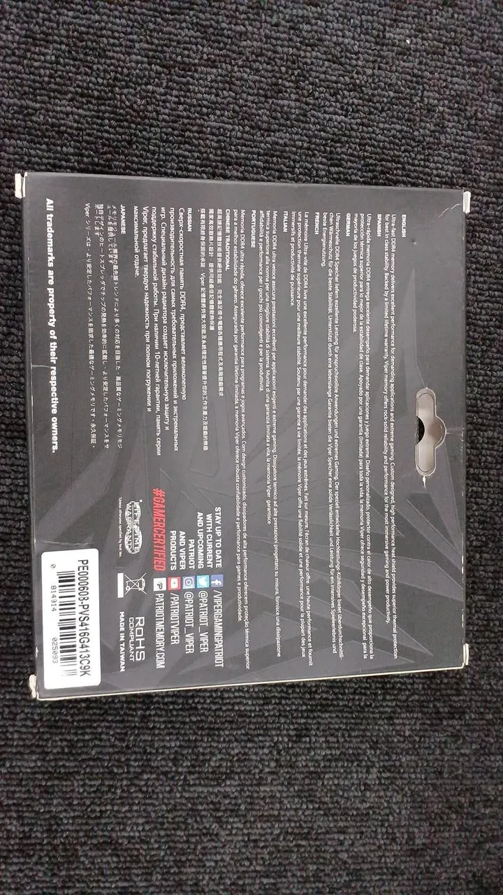 PATRIOT DDR4 Desktop-Speicher PVS416G413C9K