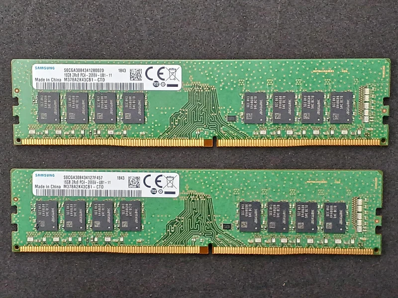 SAMSUNG Desktop-Speicher DDR4-2666V 16 GB x2