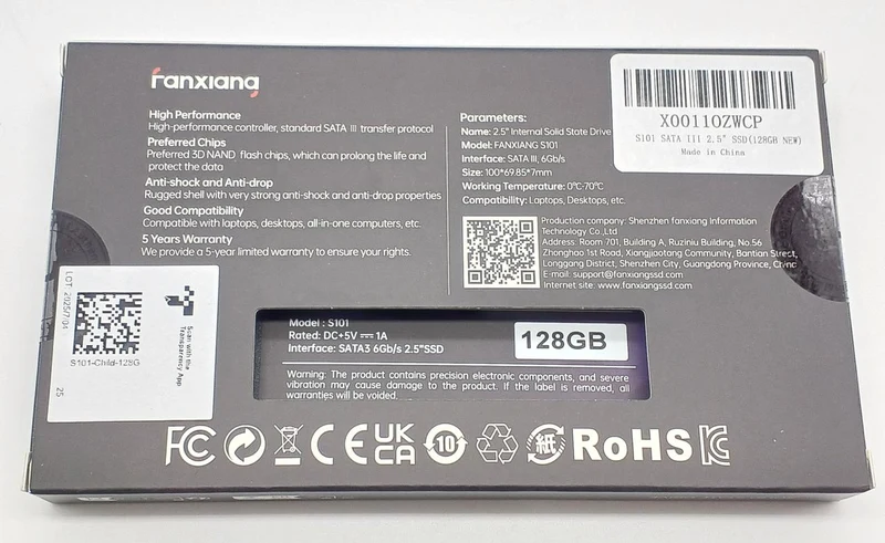 FANXIANG 2.5-Zoll-SSD S101